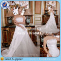 Kellybridal Elegante einfache Satin und Spitze Brautkleider